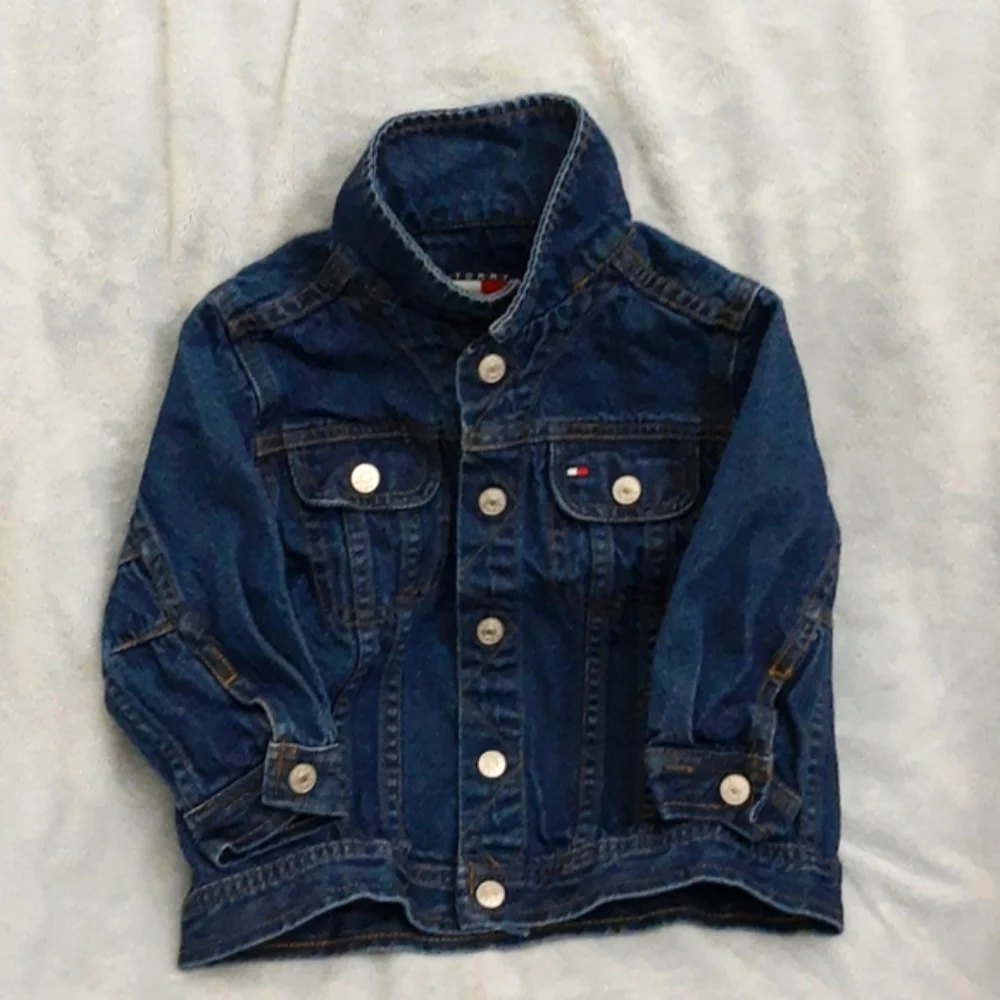 Tommy Hilfiger Snap Up Denim Jean Jacket 18-24 months VTG 1990s
